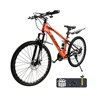 Artudatech Unisex Teenagers / adults Mtb 21 speed 26 inches Mountain Bike Full Suspension