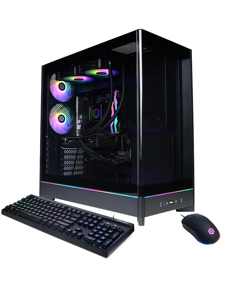 CyberPowerPC Gamer Supreme Liquid Cooled Gaming Desktop Computer, Amd Ryzen 7 9700X 3.8GHz, 32GB Ram, 2TB Ssd, Amd Radeon Rx 9060 Xt 16GB, Windows 11