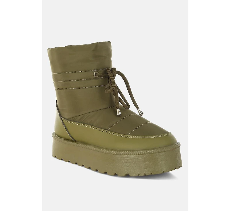 London Rag Pacos High Ankle Chunky Snow Boots Women