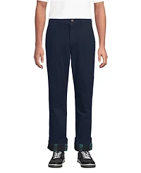 Lands' End Men's Knockabout Comfort Waist Classic Fit Flannel Lined Chino Pant