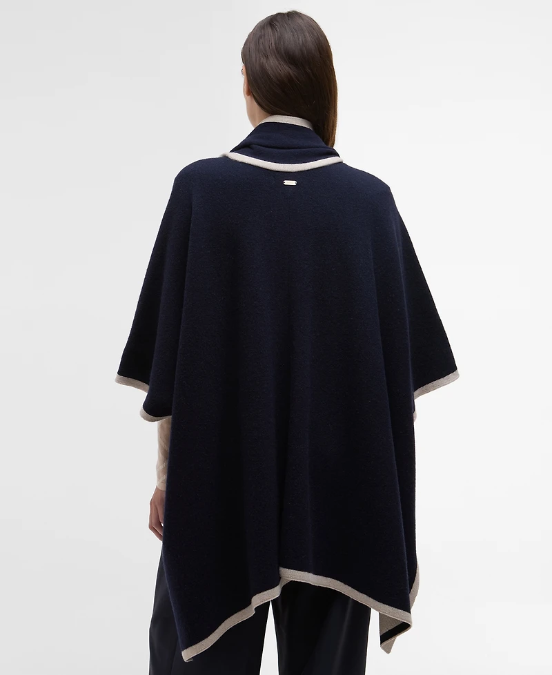 Barbour Women's River 3/4-Sleeve Cape Coat with Scarf