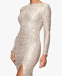 Xscape Women's Sequin Detail Maxi Dress