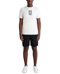 Karl Lagerfeld Paris Men's Drawstring 8.5" Cargo Shorts