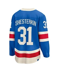 Fanatics Men's Igor Shesterkin Blue New York Rangers Centennial Breakaway Player Jersey