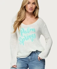 Edikted Womens Palm Springs Light Knit Sweater