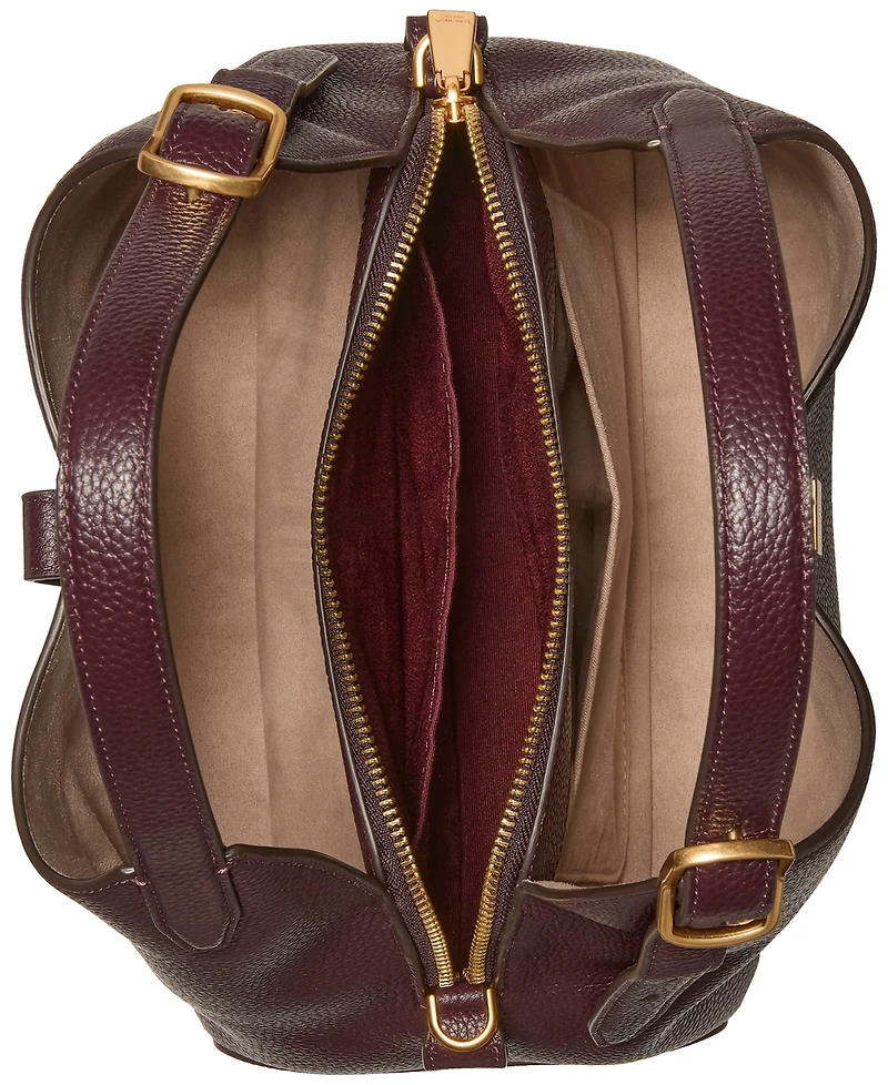 Kate Spade New York Deco Medium Pebbled Leather Crossbody Tote Bag