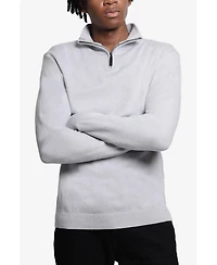 X Ray Men's Quarter Zip Mock Neck Sweater