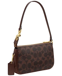Coach Plaza Mini Signature Canvas Shoulder Bag 18