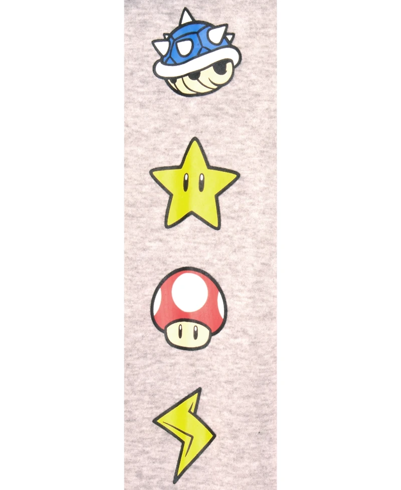 Mario Kart Big Boys Super Hooded Fleece Graphic Print Varsity Jacket