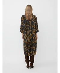 Masai Copenhagen Women's MaNadyne V-Neck A-Shape Midi Dress