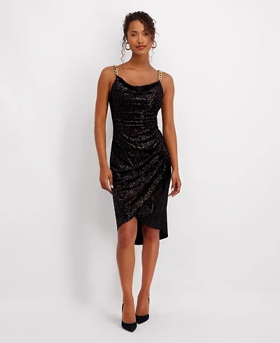 Siena Women's Cowl Neck Midi Dress