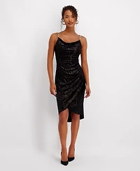 Siena Women's Cowl Neck Midi Dress