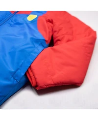 Mario Boys Super Graphic Print Puffer Winter Coat Jacket