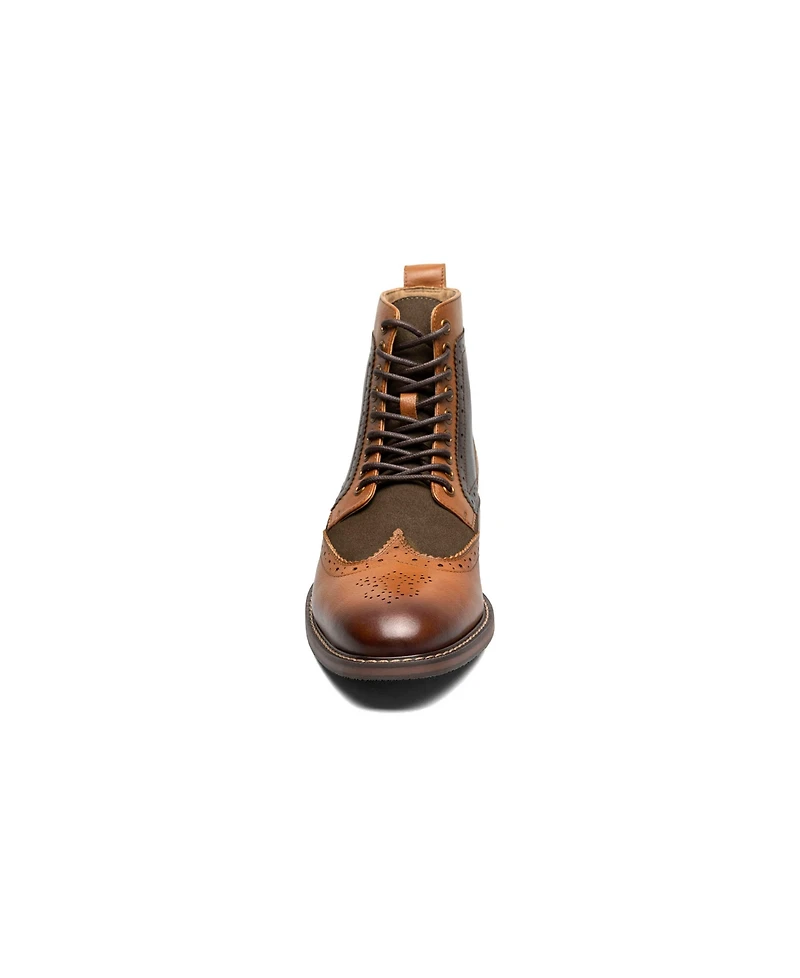 Stacy Adams Men's Finnegan Wingtip Lace Boots