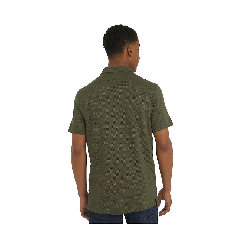 Dkny Men's East End Cotton Jacquard Polo