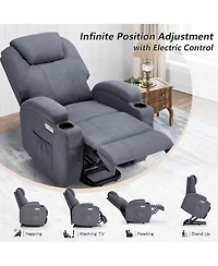Aecojoy Electric Lift Chair Sofa with Side Pockets