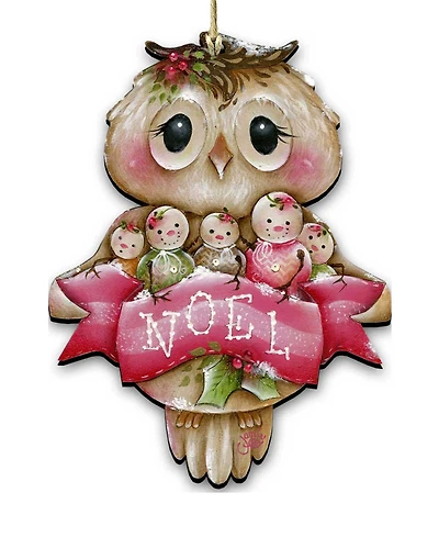 Designocracy Owl You Need Is Love Holiday Ornament