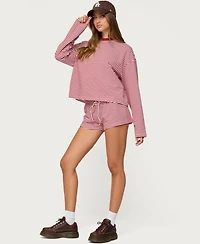 Edikted Women's Jaine Striped Drawstring Shorts