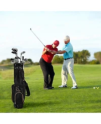 Gymax Golf Stand Bag Portable Lightweight Golf Carry Club Bag w/ 8-way Divider