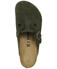 Birkenstock Men's Boston Suede Leather Birko-Flor Clogs from Finish Line