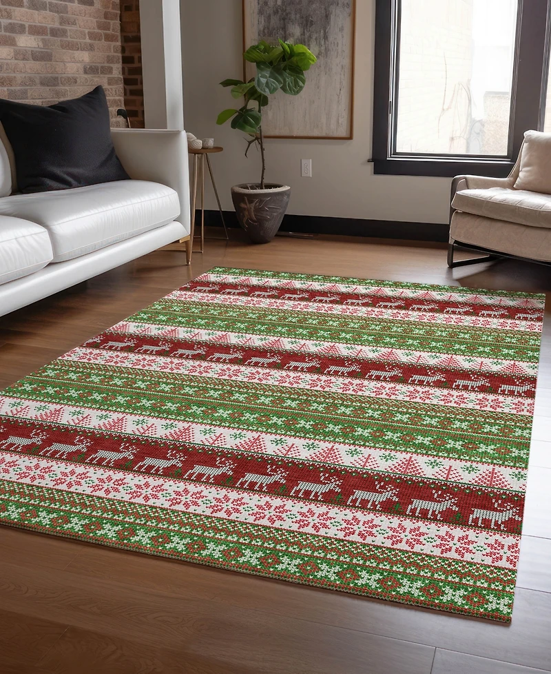 Addison Holiday Washable Indoor/Outdoor ACN1818 8'x10' Area Rug