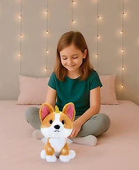 Geoffrey's Toy Box Star Brights 10" Fairy Corgi Led Plush Toy