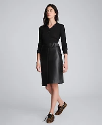 Kenneth Cole Women's Pull On Wrap Skirt