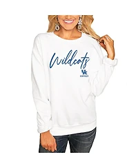 Gameday Couture Women's White Kentucky Wildcats Win the Day Pullover Sweatshirt