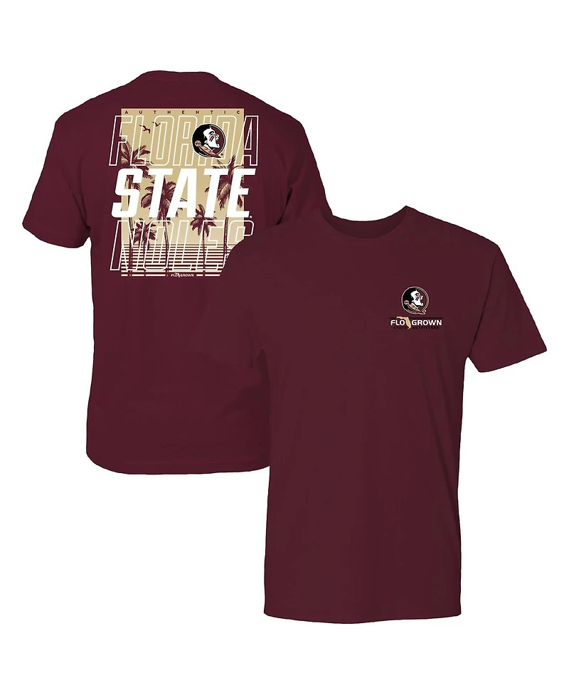 FLoGrown Men's Garnet Florida State Seminoles Repeat Poster T-Shirt