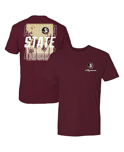FLoGrown Men's Garnet Florida State Seminoles Repeat Poster T-Shirt