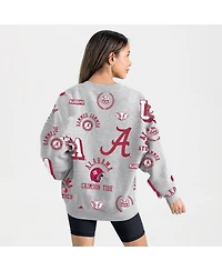 Gameday Couture Women's Gray Alabama Crimson Tide Always on Repeat Fleece Sweatshirt