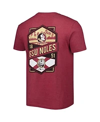 Flogrown Men's Garnet Florida State Seminoles Double Diamond Crest T-Shirt
