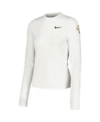 Nike Women's White Arnold Palmer Invitational Uv Victory Printed Performance Long Sleeve Top