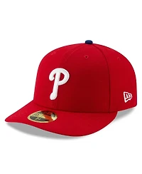 New Era Men's Red Philadelphia Phillies 2025 Mlb Postseason Side Patch Low Profile 59FIFTY Fitted Hat