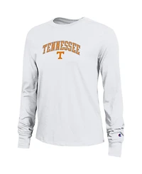 Champion Women's White Tennessee Volunteers Arch Over Logo Long Sleeve T-Shirt