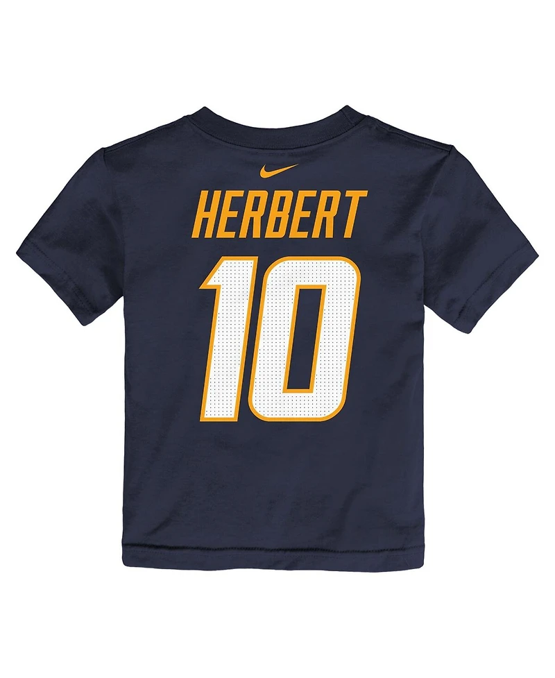 Nike Toddler Justin Herbert Navy Los Angeles Chargers Player Name Number T-Shirt