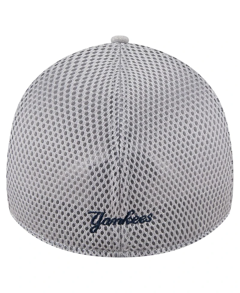 New Era Men's Gray York Yankees Visor Paint Splatter 39THIRTY Flex Hat