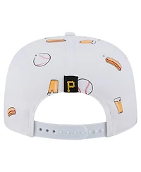 New Era Men's White Pittsburgh Pirates Team Cheer Rope 19TWENTY Adjustable Hat