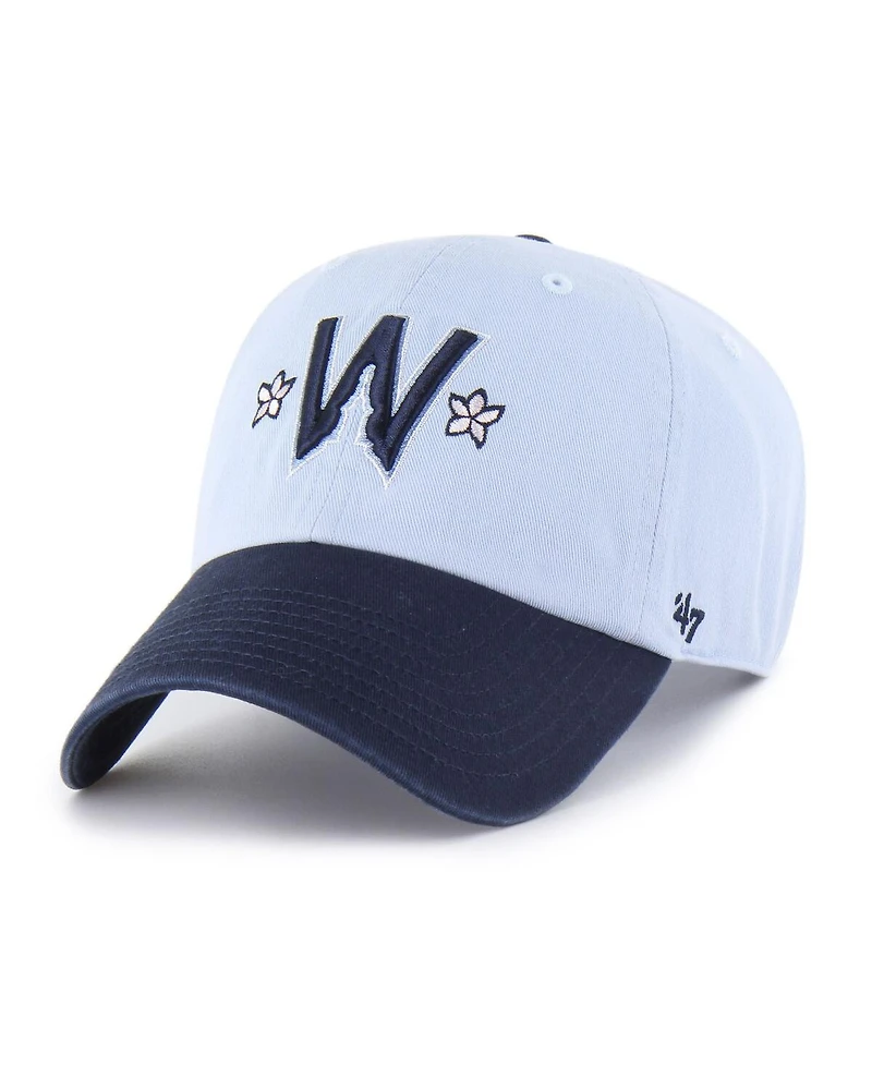 '47 Brand Men's Light Blue Washington Nationals 2025 City Connect Clean Up Adjustable Hat