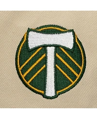 Mitchell & Ness Men's Cream/Green Portland Timbers Upside Down Pro Pinch Snapback Hat