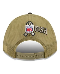 New Era Big Boys and Girls Green/Dark Green Chicago Bears 2025 Salute to Service 9FORTY A-Frame Adjustable Hat