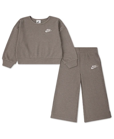 Nike Toddler Girls 2T-4T 2-Piece Waffle Knit Top and Pants Set