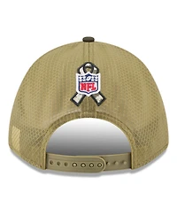 New Era Big Boys and Girls Green/Dark Green Minnesota Vikings 2025 Salute to Service 9FORTY A-Frame Adjustable Hat