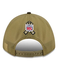 New Era Men's Green Philadelphia Eagles 2025 Salute to Service 9FORTY A-Frame M-Crown Adjustable Hat