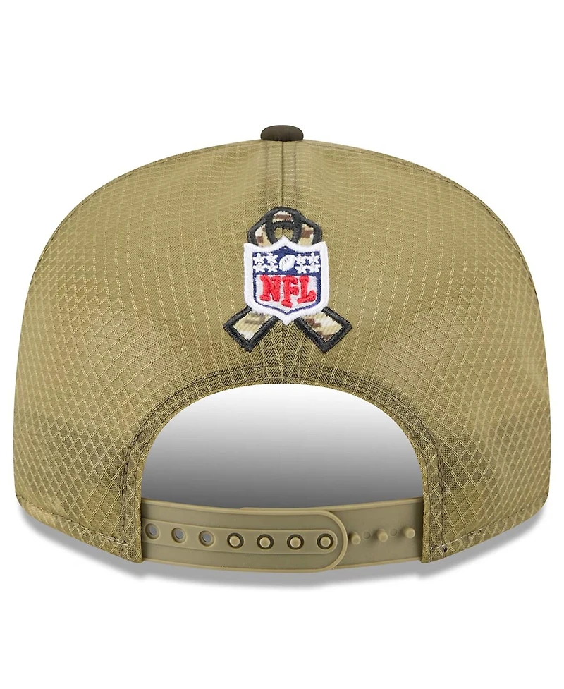 New Era Men's Dark Green Denver Broncos 2025 Salute to Service Split Panel 9FIFTY Snapback Hat