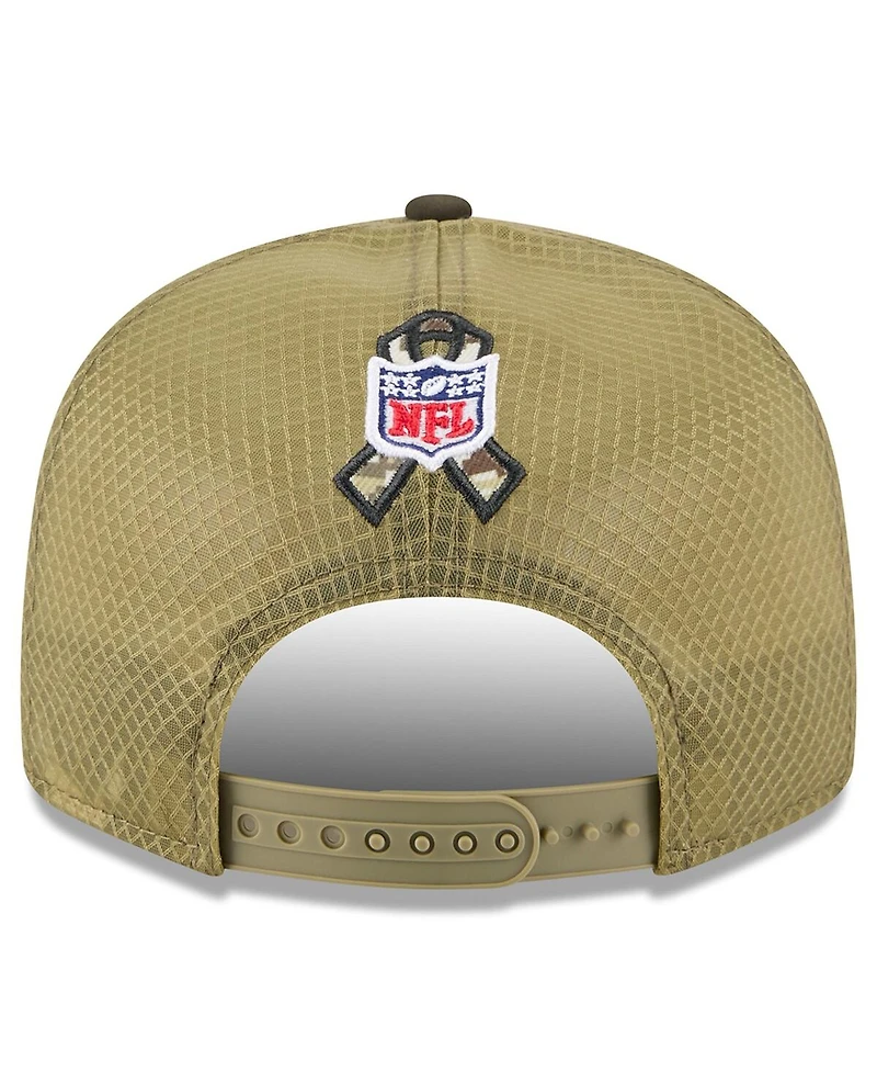 New Era Men's Dark Green Minnesota Vikings 2025 Salute to Service Split Panel 9FIFTY Snapback Hat