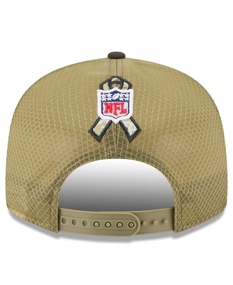 New Era Men's Dark Green Seattle Seahawks 2025 Salute to Service Split Panel 9FIFTY Snapback Hat