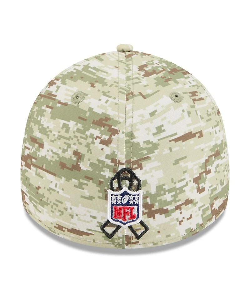 New Era Men's Camo/Dark Green/Dark Green Cincinnati Bengals 2025 Salute to Service 39THIRTY Flex Hat
