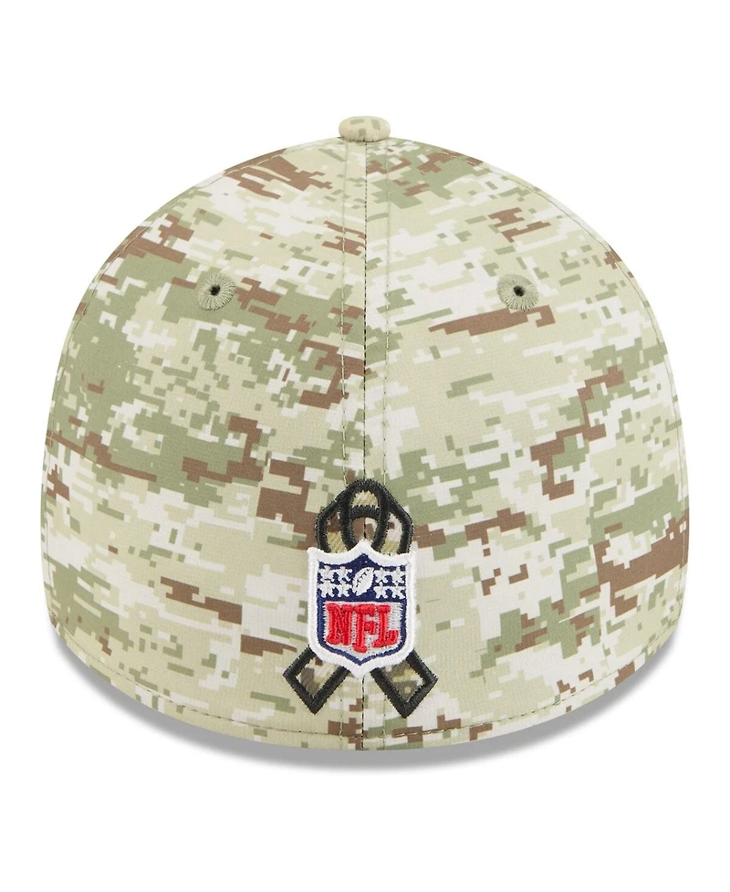 New Era Men's Camo,Dark Green Dallas Cowboys 2025 Salute to Service 39THIRTY Flex Hat