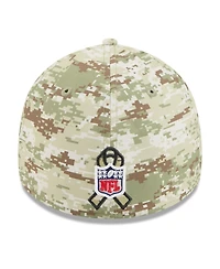 New Era Men's Camo/Dark Green/Dark Green Las Vegas Raiders 2025 Salute to Service 39THIRTY Flex Hat
